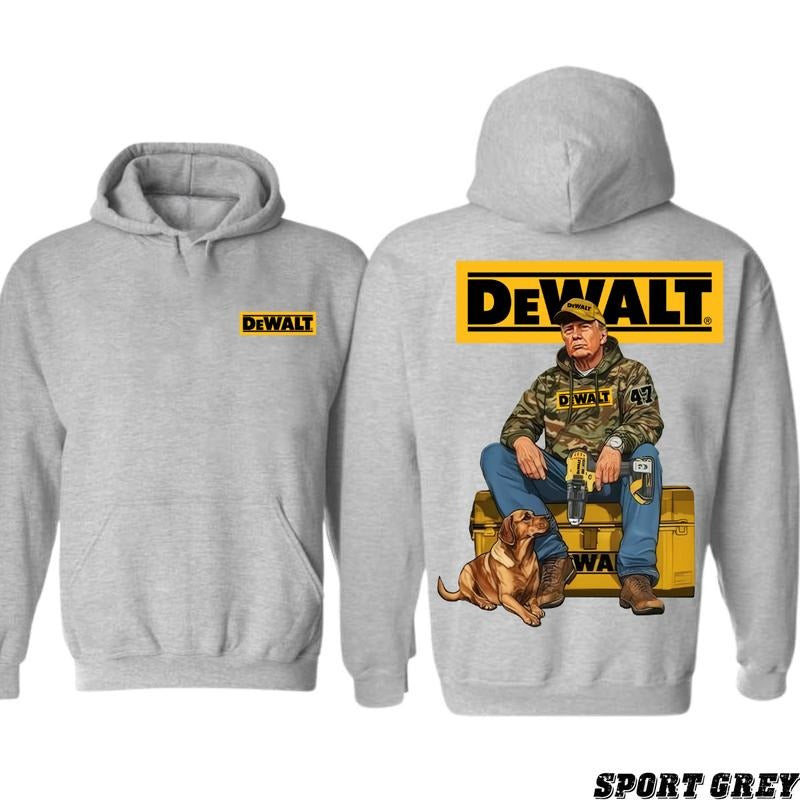 Dewalt Trum T-Shirt Electrician Vintage Sport T-Shirt for Men and Women, Unisex Workwear Tee - Casual, Menswear