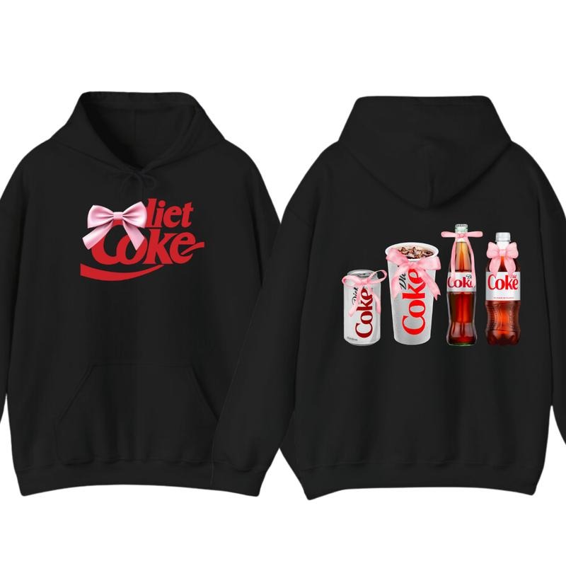 Diet Coke Coquette Hoodie T-shirt - Versatile Unisex  - Styles For Every Occasion - Active Lifestyle Essentials