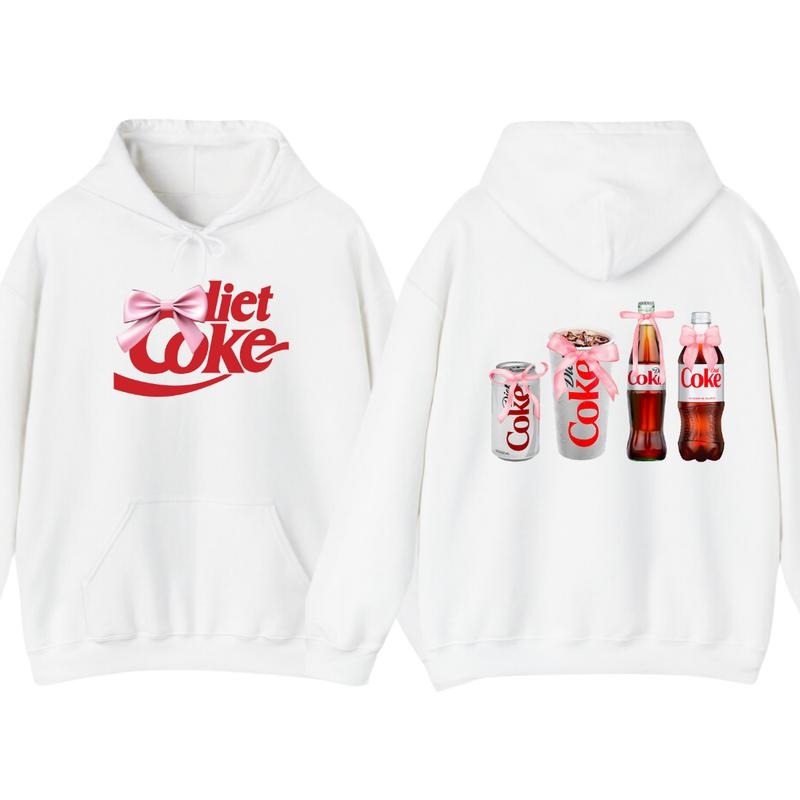 Diet Coke Coquette Hoodie T-shirt - Versatile Unisex  - Styles For Every Occasion - Active Lifestyle Essentials