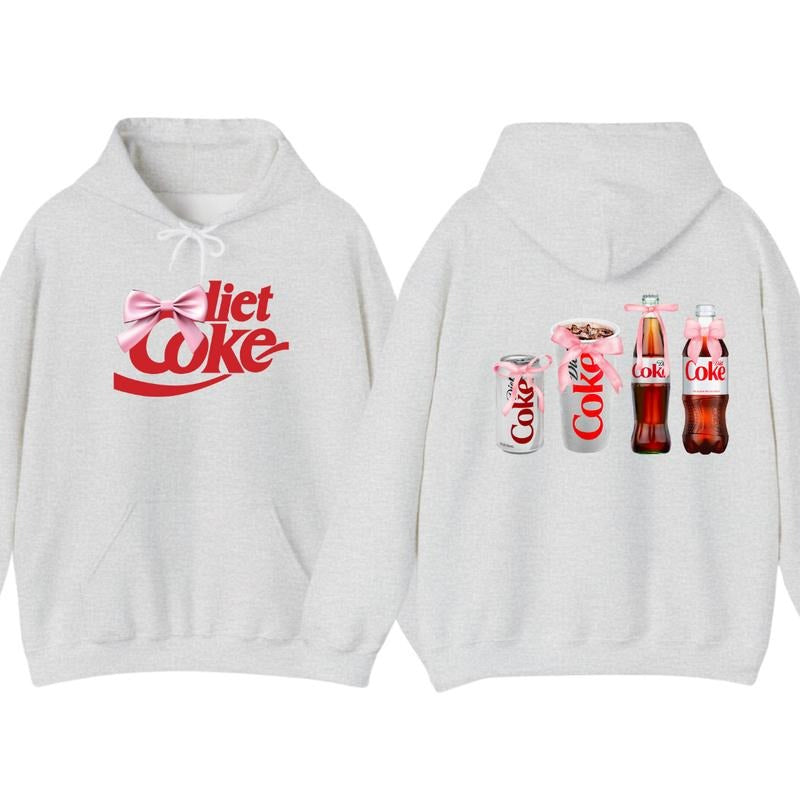 Diet Coke Coquette Hoodie T-shirt - Versatile Unisex  - Styles For Every Occasion - Active Lifestyle Essentials