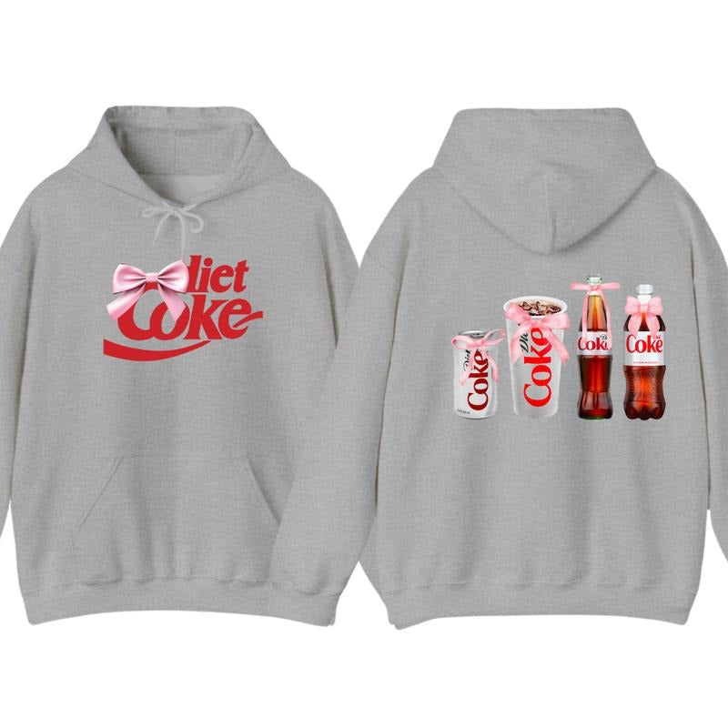 Diet Coke Coquette Hoodie T-shirt - Versatile Unisex  - Styles For Every Occasion - Active Lifestyle Essentials