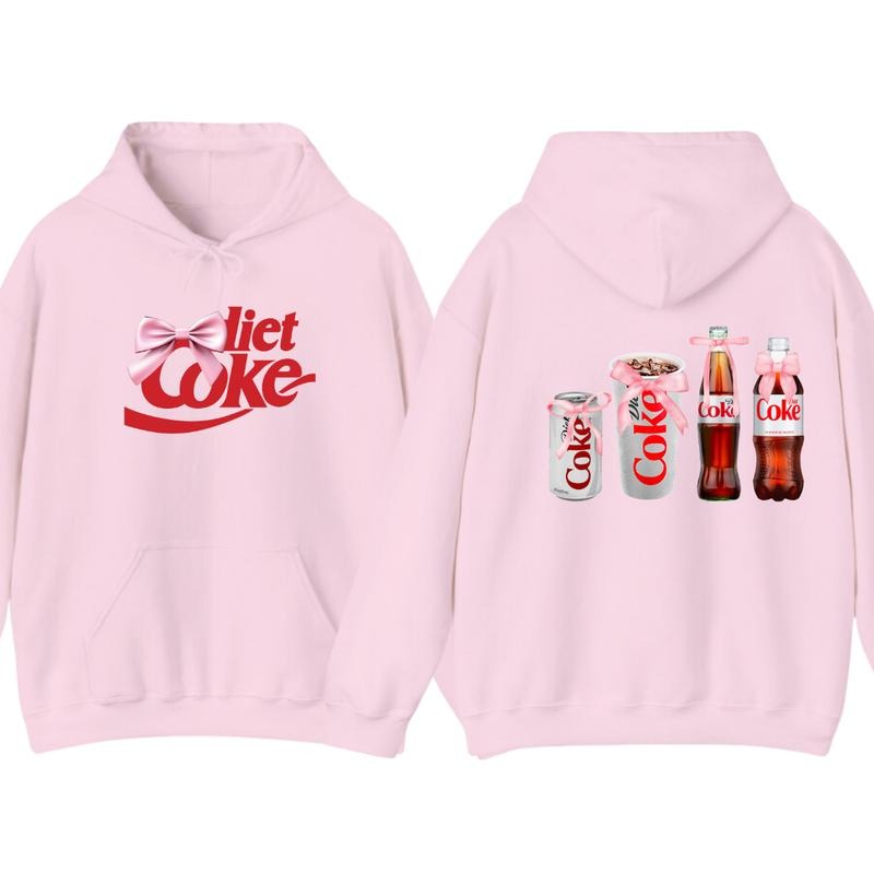 Diet Coke Coquette Hoodie T-shirt - Versatile Unisex  - Styles For Every Occasion - Active Lifestyle Essentials
