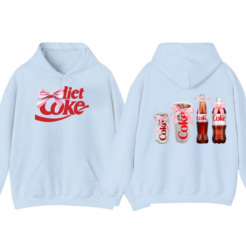 Diet Coke Coquette Hoodie T-shirt - Versatile Unisex  - Styles For Every Occasion - Active Lifestyle Essentials