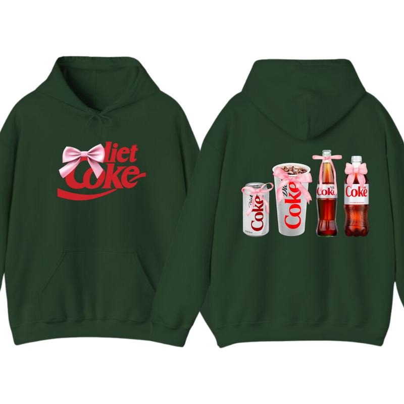 Diet Coke Coquette Hoodie T-shirt - Versatile Unisex  - Styles For Every Occasion - Active Lifestyle Essentials