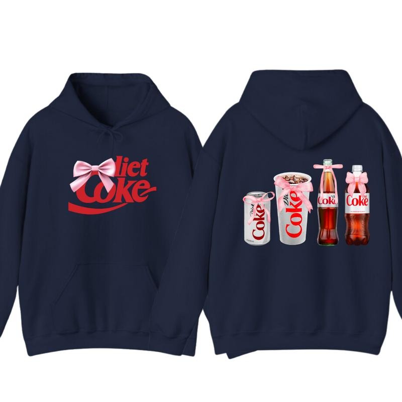 Diet Coke Coquette Hoodie T-shirt - Versatile Unisex  - Styles For Every Occasion - Active Lifestyle Essentials