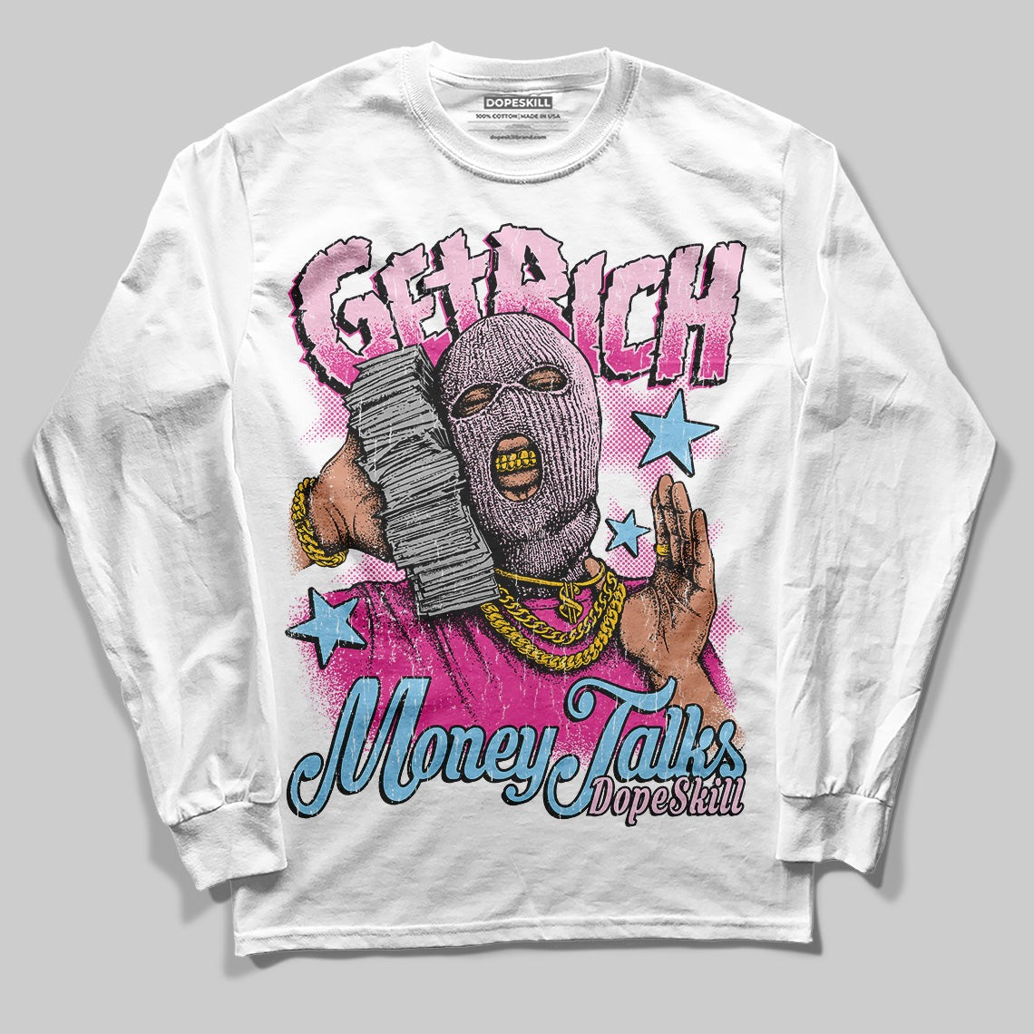 Doernbecher 6s DopeSkill Long Sleeve T-Shirt Get Rich Graphic