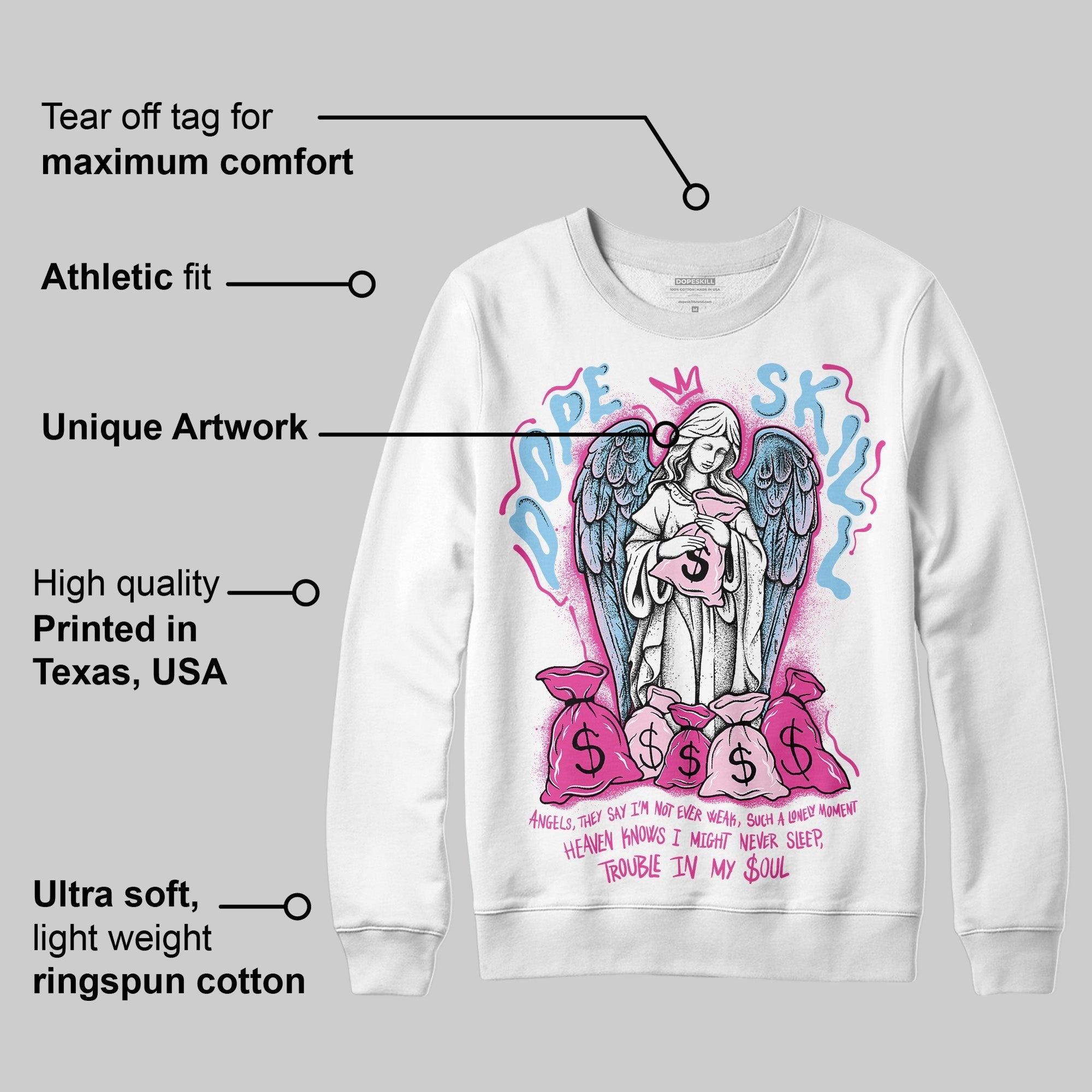 Doernbecher 6s DopeSkill Sweatshirt Angels Graphic