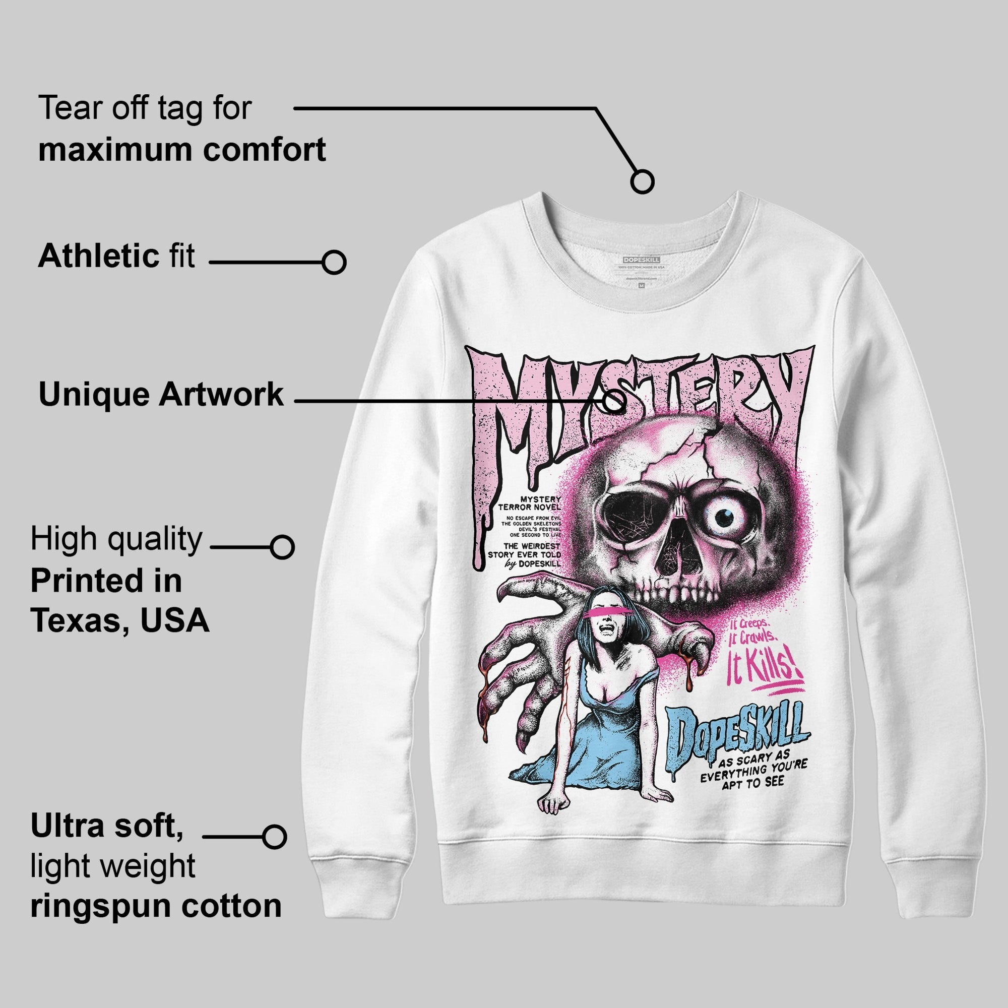 Doernbecher 6s DopeSkill Sweatshirt Mystery Ghostly Grasp Graphic