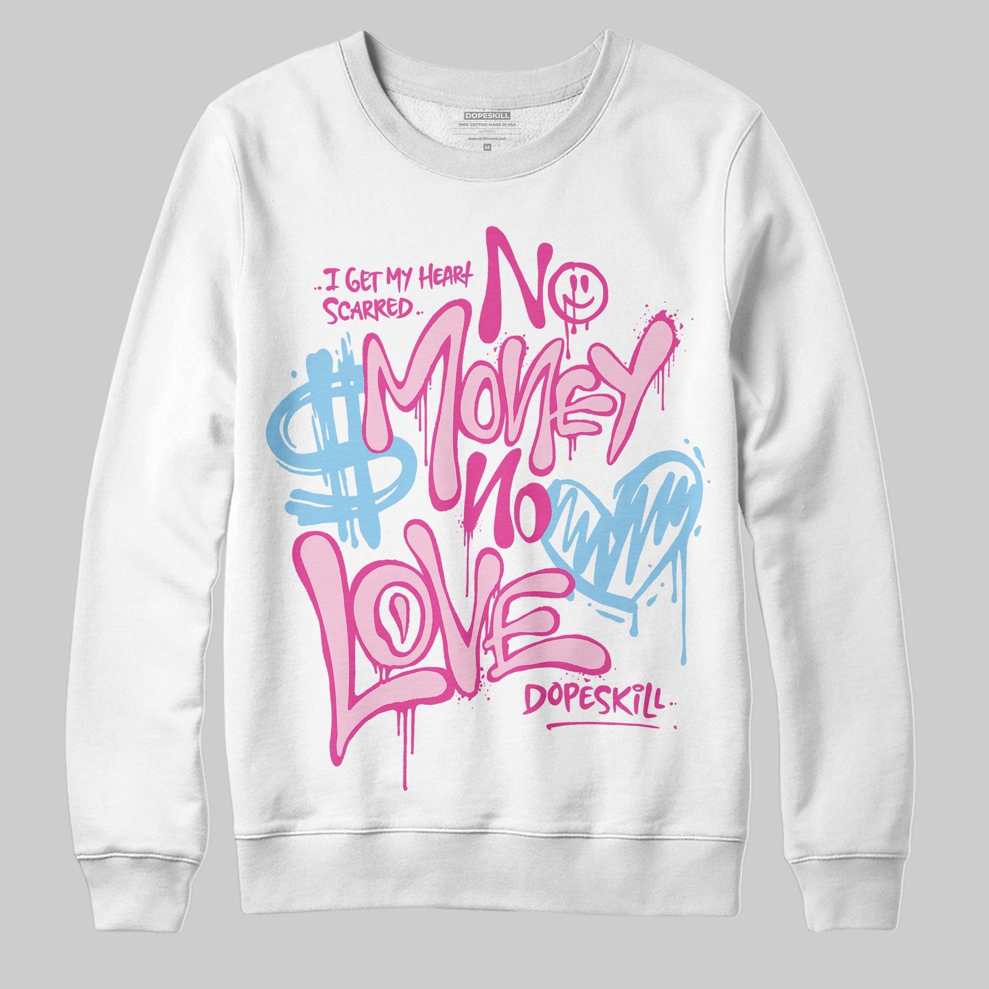 Doernbecher 6s DopeSkill Sweatshirt No Money No Love Typo Graphic