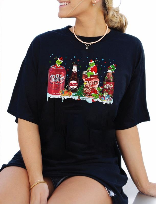Dr. Pepper Vintage Santa Christmas Sweatshirt, Dr Pepper Trending Sweatshirt, Christmas Movie Hoodie, Retro Christmas For Women, Family Christmas Swea
