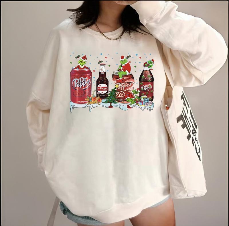 Dr. Pepper Vintage Santa Christmas Sweatshirt, Dr Pepper Trending Sweatshirt, Christmas Movie Hoodie, Retro Christmas For Women, Family Christmas Swea