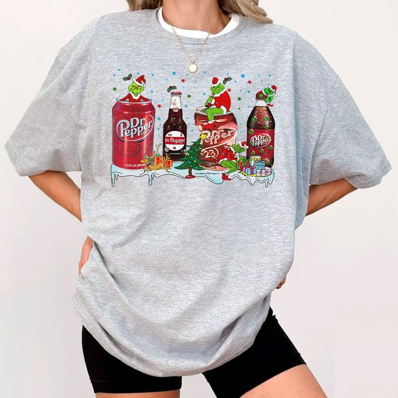 Dr. Pepper Vintage Santa Christmas Sweatshirt, Dr Pepper Trending Sweatshirt, Christmas Movie Hoodie, Retro Christmas For Women, Family Christmas Swea