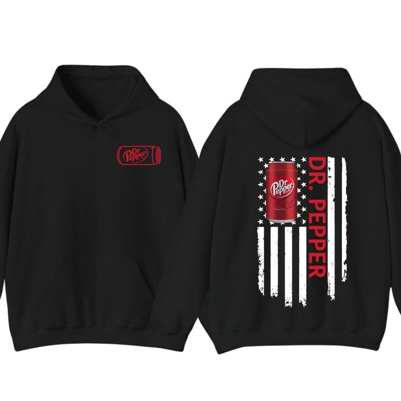 Dr.Pepper Logo Flag 2-sided Tshirt, Dr.Pepper Light Tshirt Full Color For Men And Women Tshirt, Hoodie Unisex