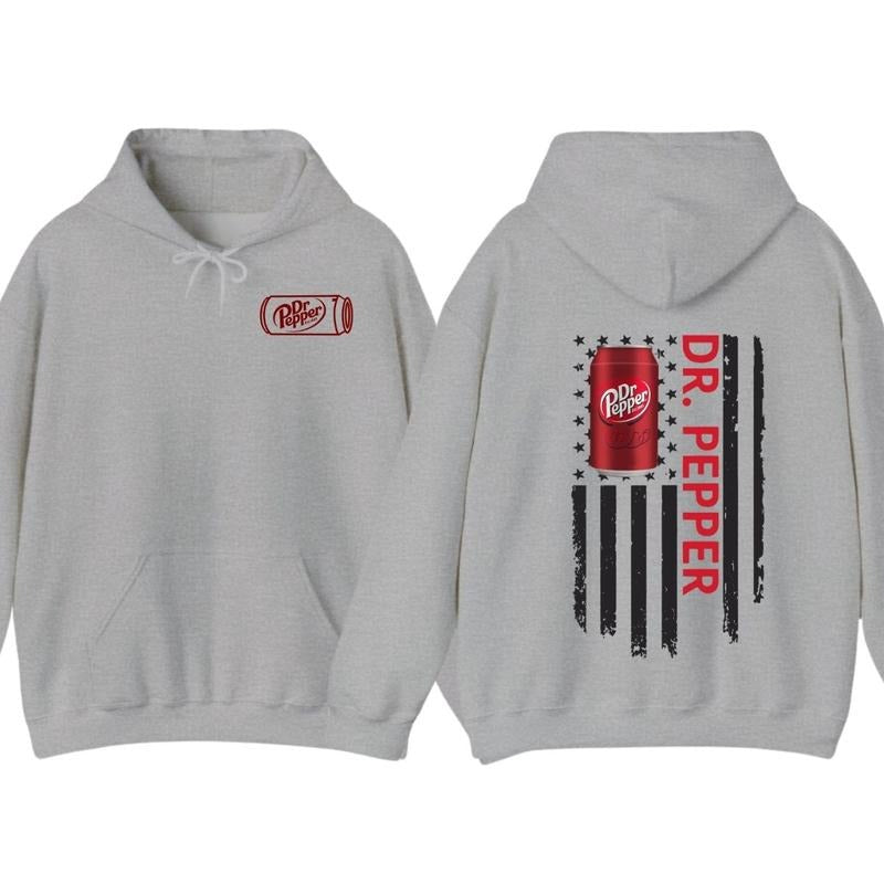 Dr.Pepper Logo Flag 2-sided Tshirt, Dr.Pepper Light Tshirt Full Color For Men And Women Tshirt, Hoodie Unisex