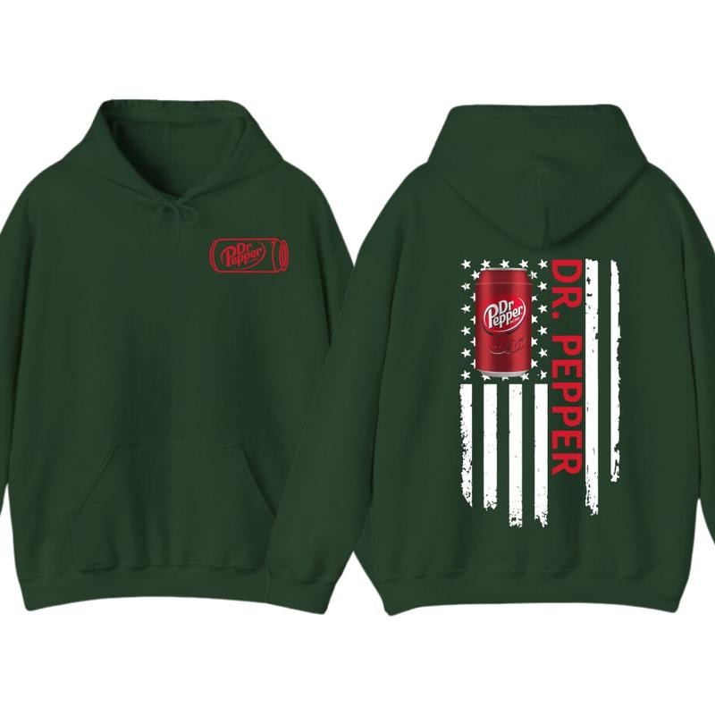 Dr.Pepper Logo Flag 2-sided Tshirt, Dr.Pepper Light Tshirt Full Color For Men And Women Tshirt, Hoodie Unisex