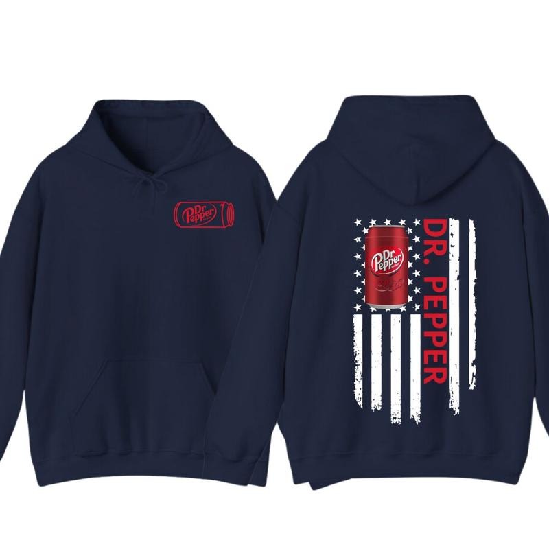 Dr.Pepper Logo Flag 2-sided Tshirt, Dr.Pepper Light Tshirt Full Color For Men And Women Tshirt, Hoodie Unisex