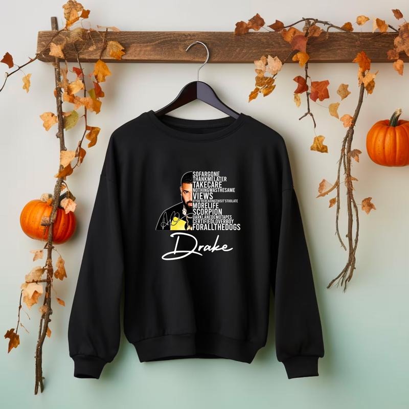 Drake Albums Signature Sweatshirt Hoodie T-shirt, Singer Hoodie Unisex TShirt