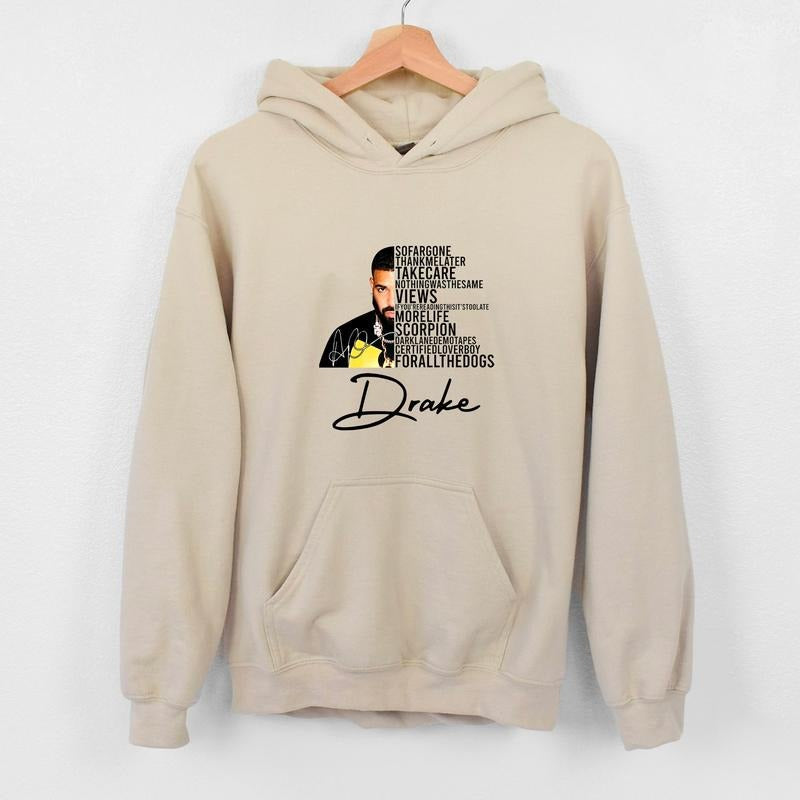 Drake Albums Signature Sweatshirt Hoodie T-shirt, Singer Hoodie Unisex TShirt