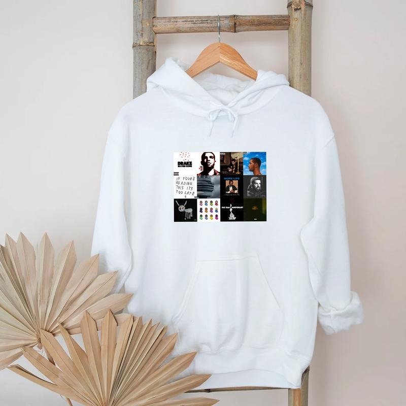 Drake Best 12 Albums Shirt, Rapper Vintage Sweatshirt Hoodie T-shirt