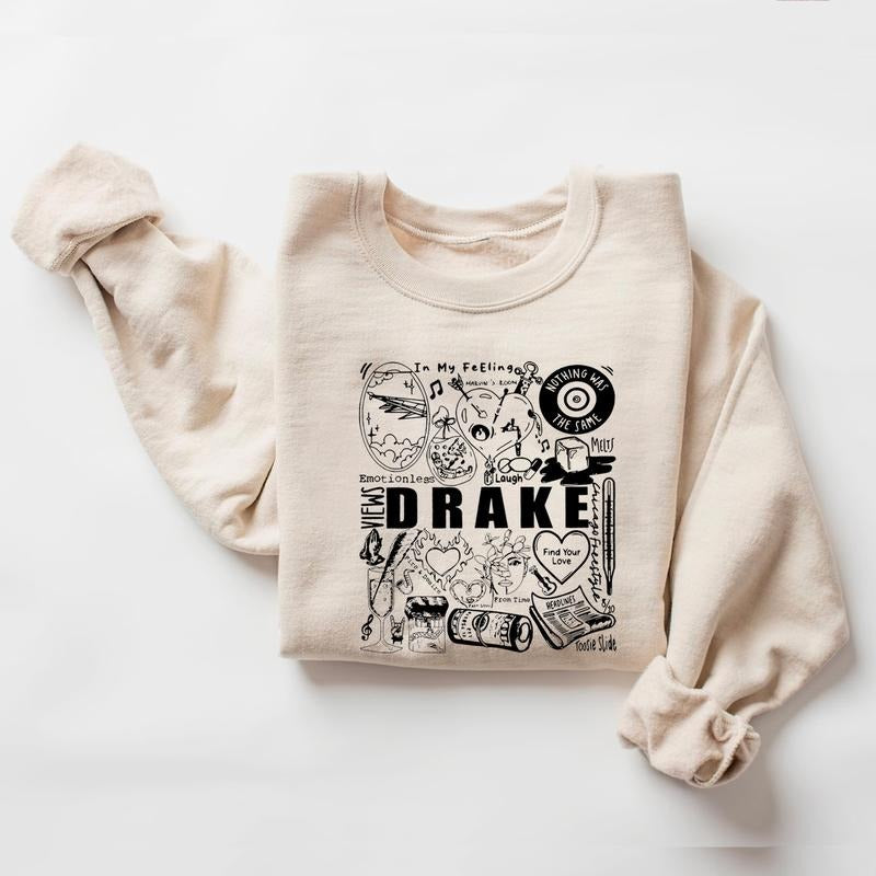 Drake Best Album In my feelinng Sweatshirt, Rapper Vintage Sweatshirt Hoodie T-shirt