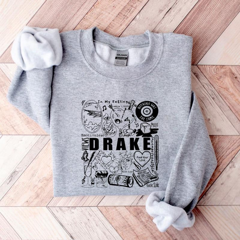 Drake Best Album In my feelinng Sweatshirt, Rapper Vintage Sweatshirt Hoodie T-shirt