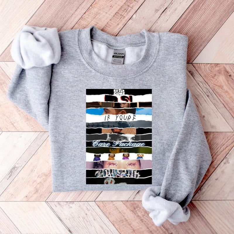 Drake Best Albums Sweatshirt Hoodie Gift For Fans, Rapper Vintage Sweatshirt Hoodie T-shirt