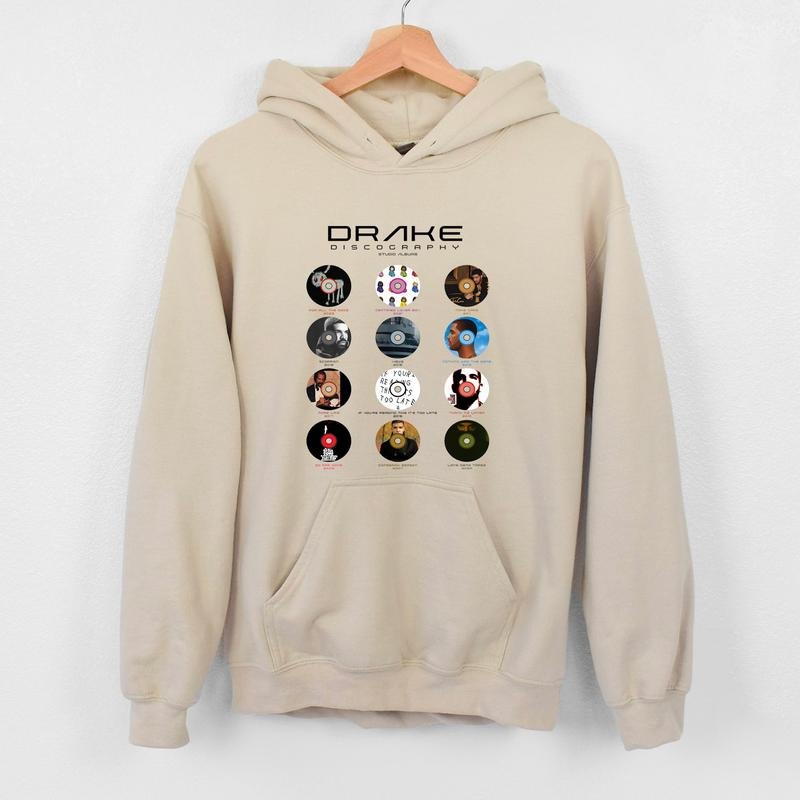 Drake Best Albums Sweatshirt Hoodie T-shirt, Rapper Vintage Sweatshirt Hoodie T-shirt