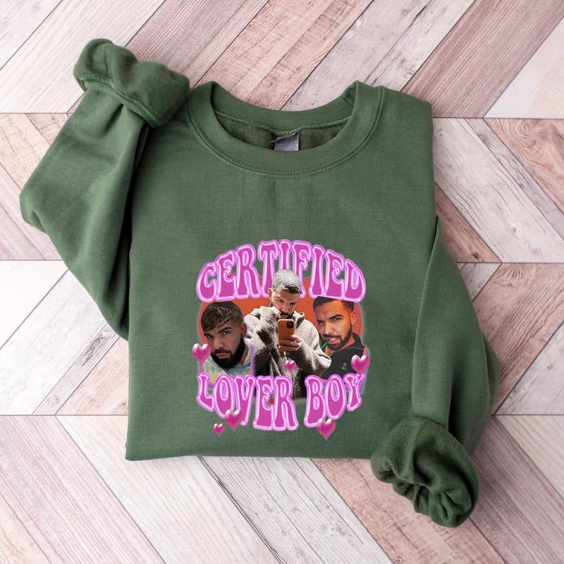 Drake Certified Lover Boy T-Shirt, Rapper Vintage Sweatshirt Hoodie T-shirt