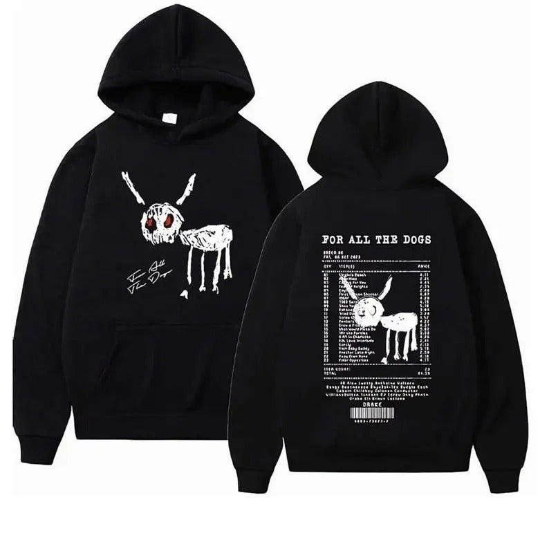 Drake Hoodie Streetwear Unisex | For All The Dogs Hoodie | Hip Hop Urban Clothing | Premium Quality Hoodie