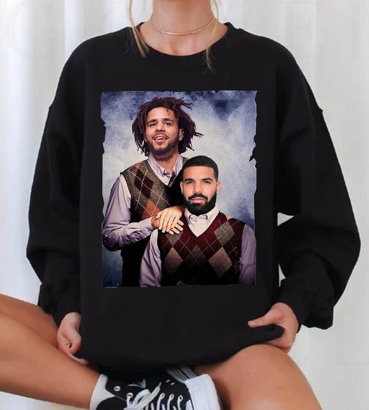 Drake J Cole Shirt,Vintage 90s Shirt,It's All Blur Tour Y2K Shirt,Drake Concert gift fans,hip hop tshirt,Certified Lover Boy Shirt - Unisex T-Shirt, H