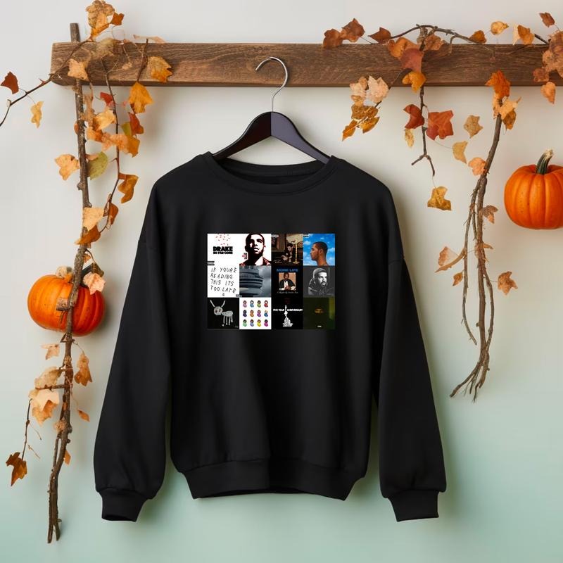 Drake Take 12 Best 12 Albums  T-Shirt, Rapper Vintage Sweatshirt Hoodie T-shirt