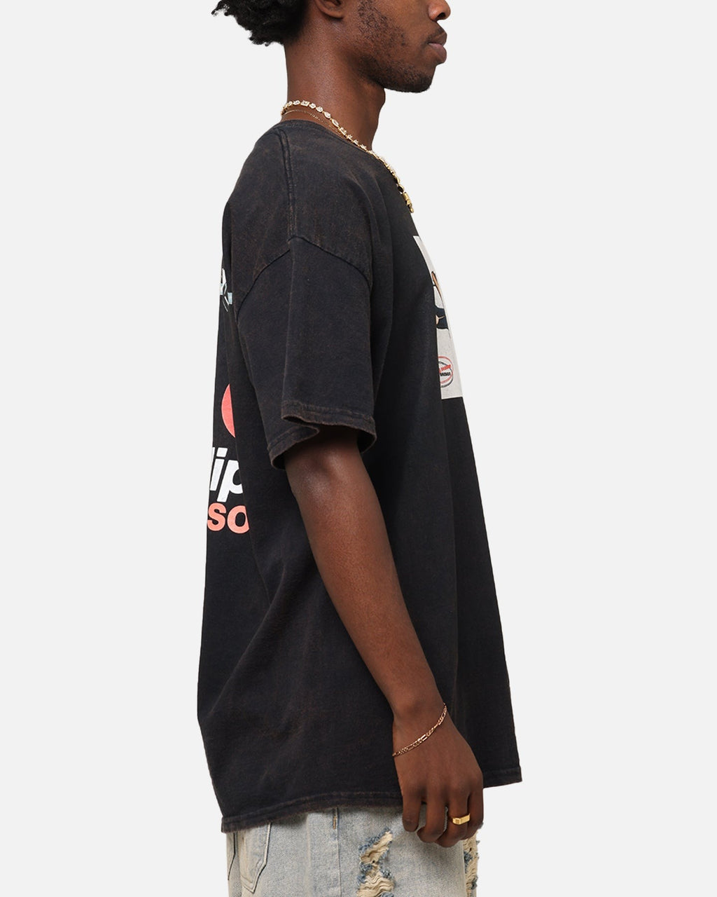 Dua Lipa Training Season T-Shirt Black Vintage