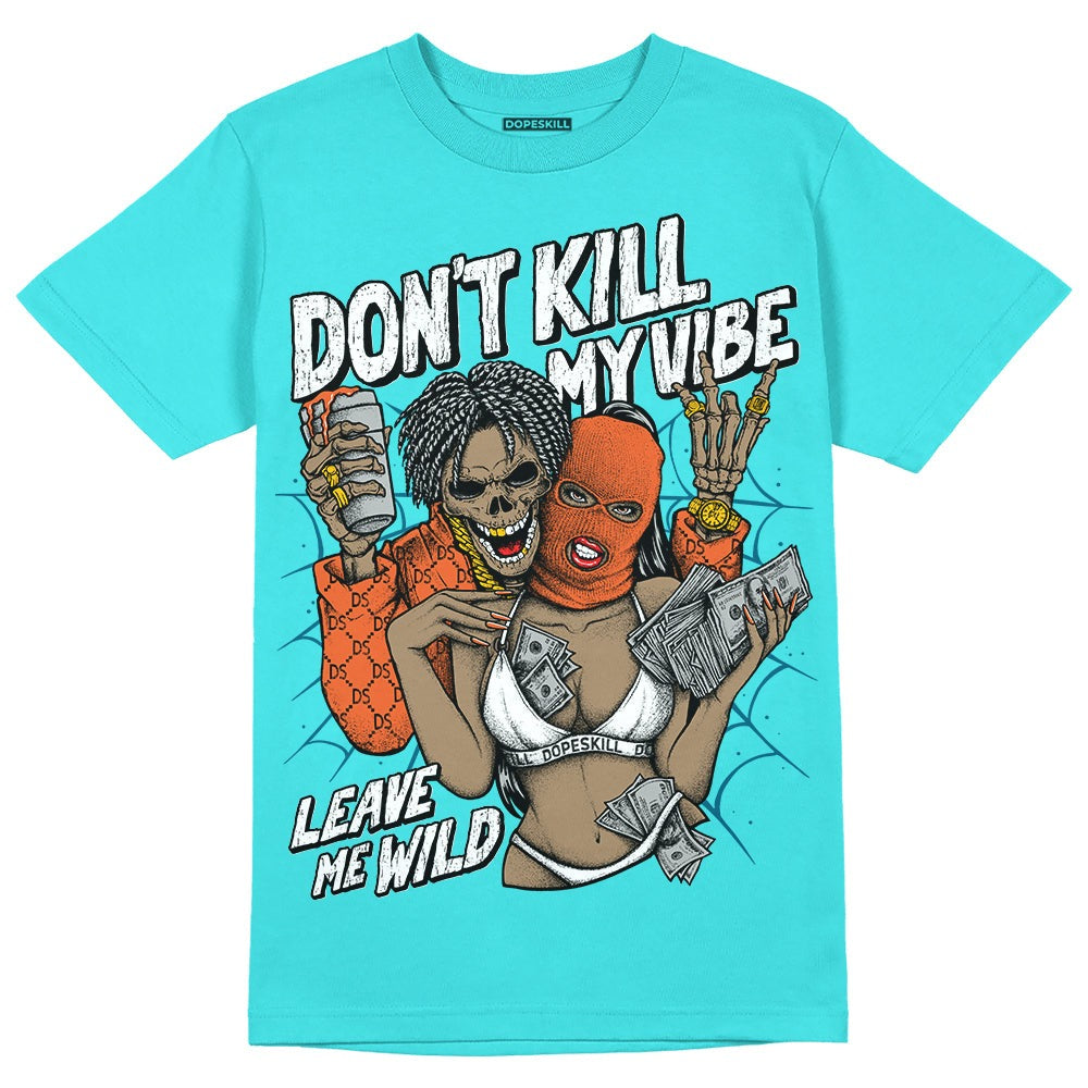 Dunk Dolphins DopeSkill Tahiti Blue T-shirt Don't Kill My Vibe Graphic