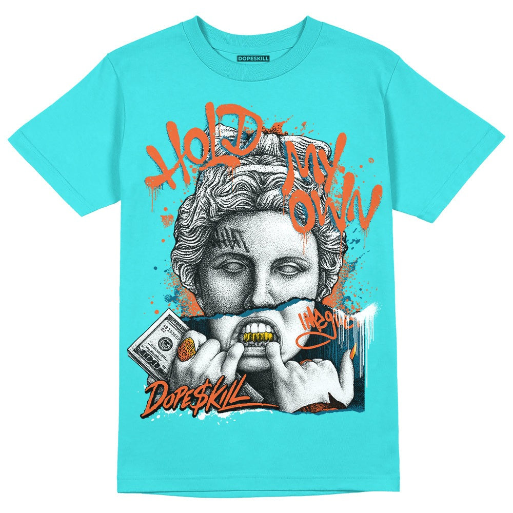 Dunk Dolphins DopeSkill Tahiti Blue T-shirt Hold My Own Graphic