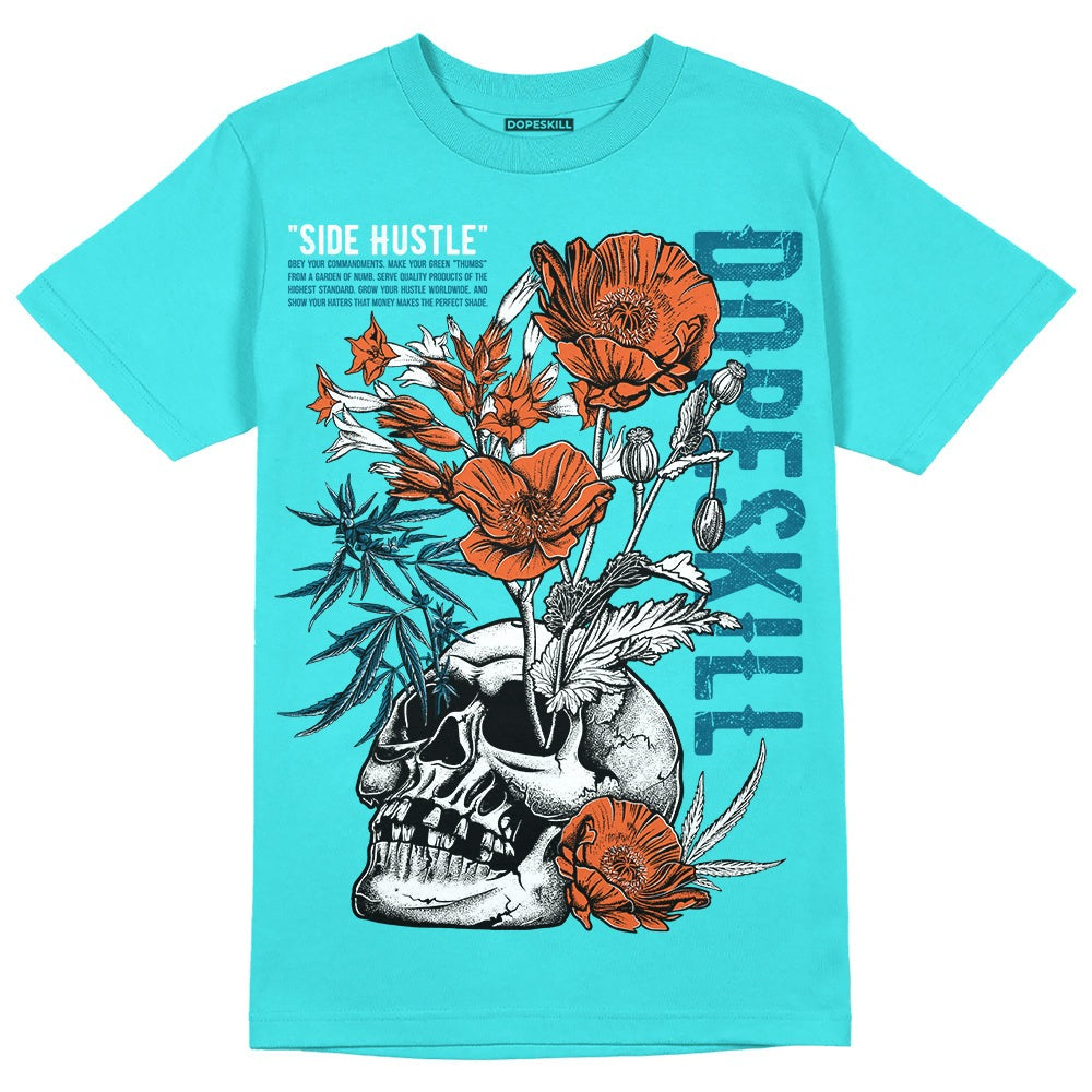 Dunk Dolphins DopeSkill Tahiti Blue T-shirt Side Hustle Graphic