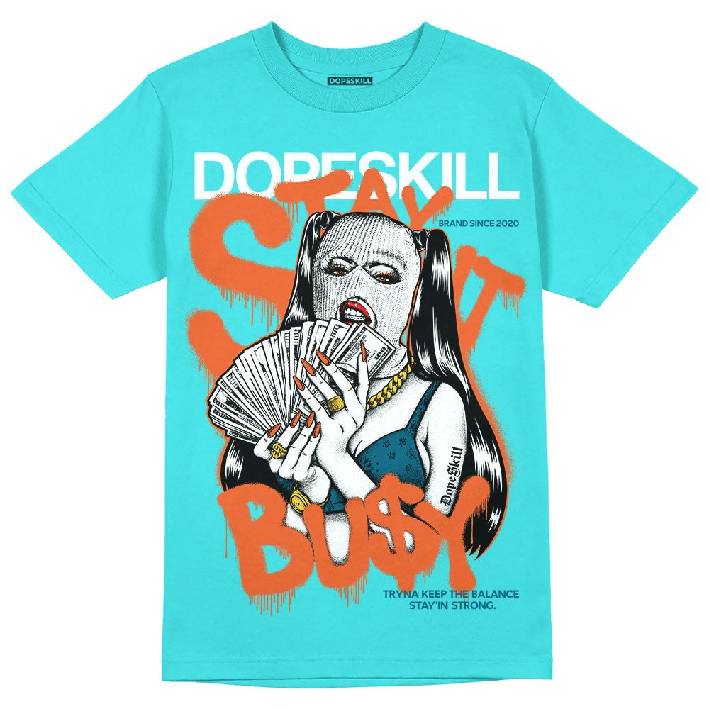 Dunk Dolphins DopeSkill Tahiti Blue T-shirt Stay It Busy Graphic