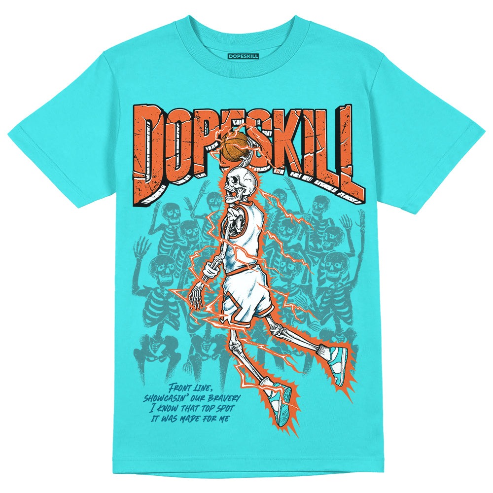 Dunk Dolphins DopeSkill Tahiti Blue T-shirt Thunder Dunk Graphic