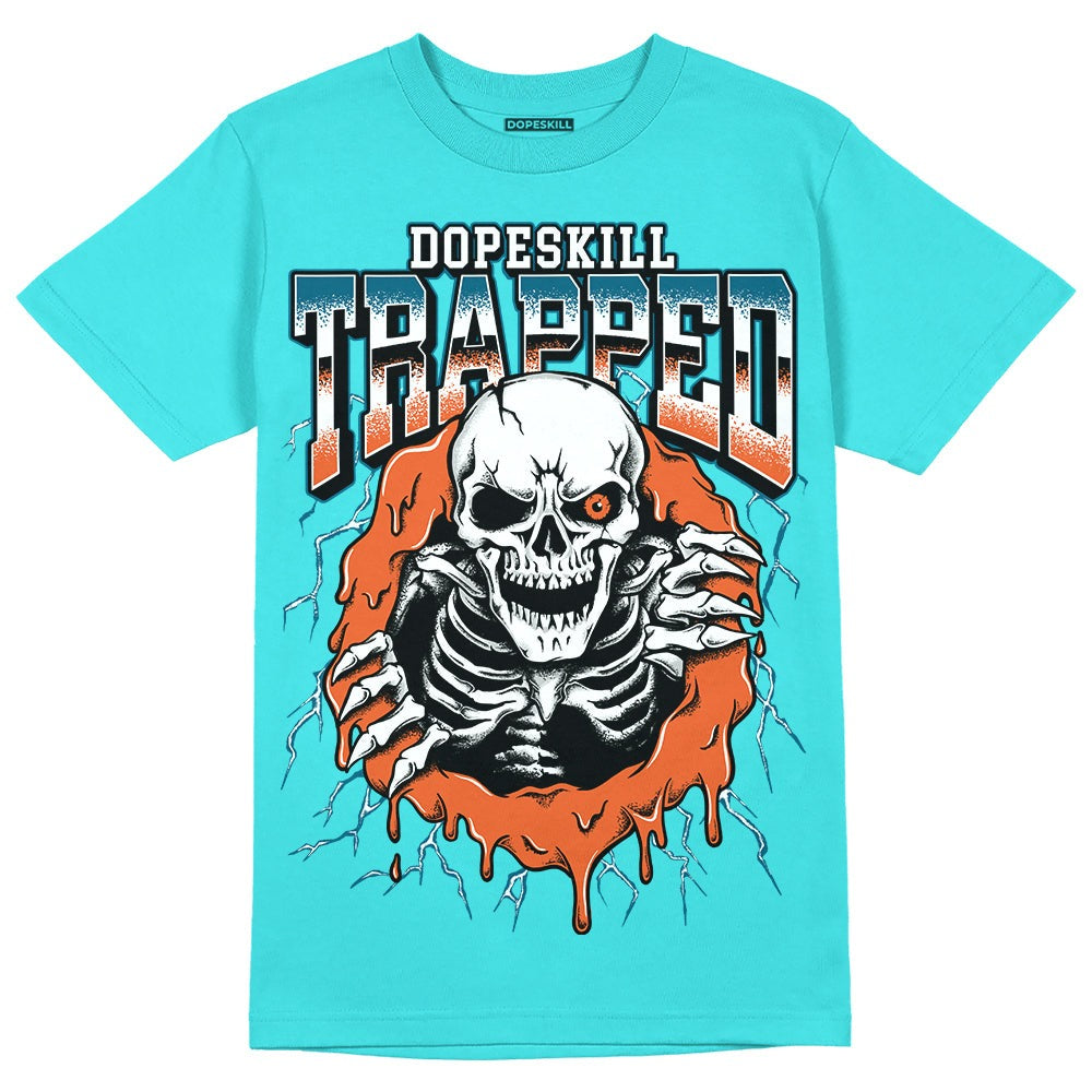 Dunk Dolphins DopeSkill Tahiti Blue T-shirt Trapped Halloween Graphic