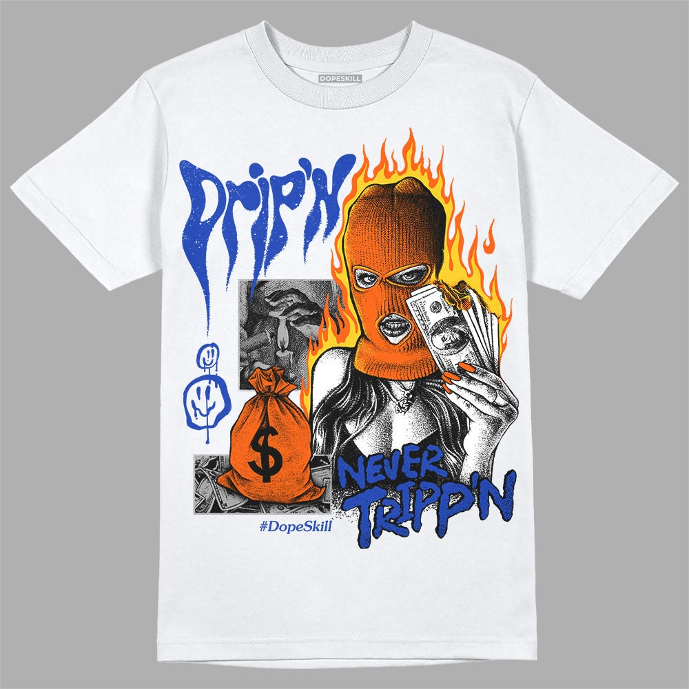Dunk Futura Orange Blaze DopeSkill T-Shirt Drip'n Never Tripp'n Graphic