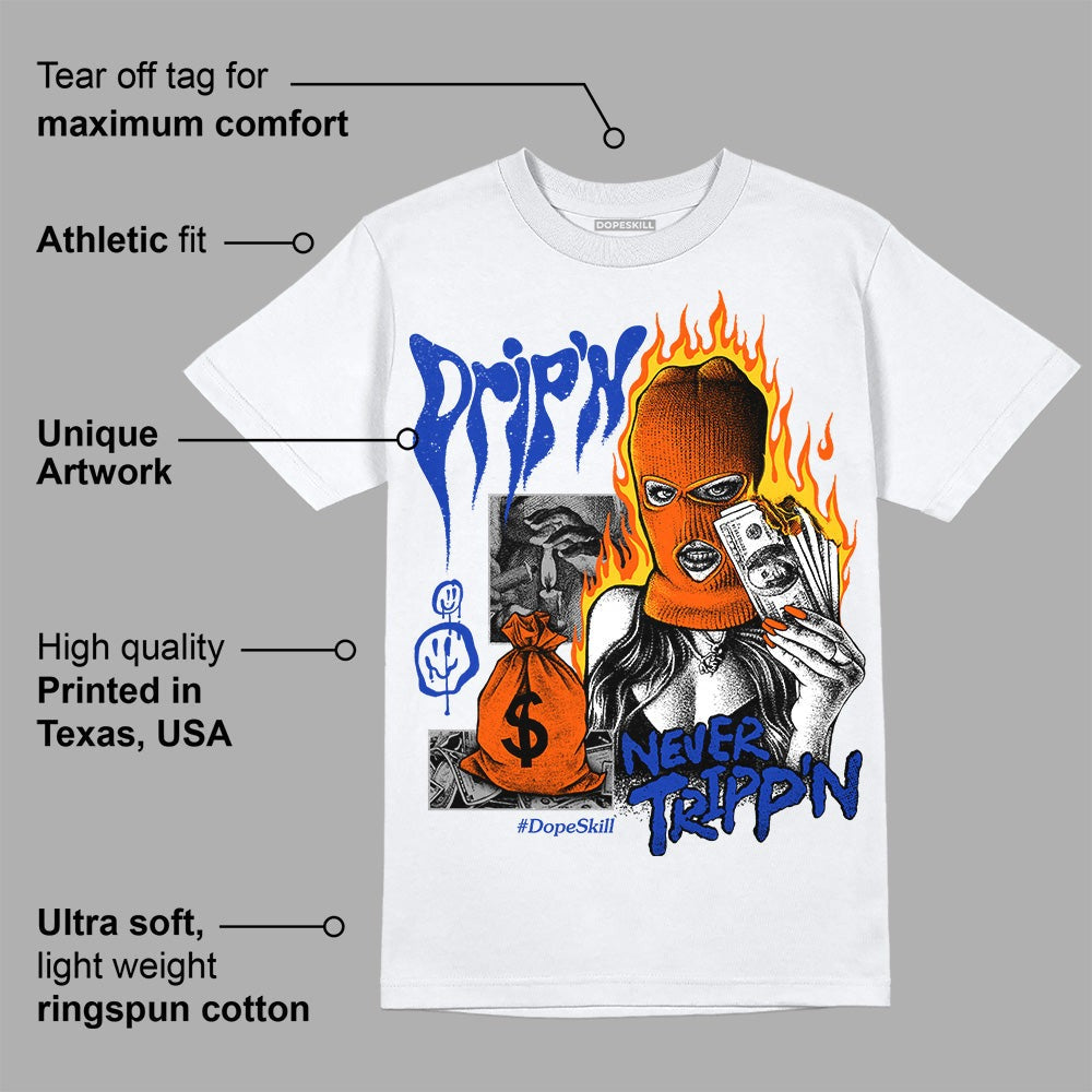 Dunk Futura Orange Blaze DopeSkill T-Shirt Drip'n Never Tripp'n Graphic