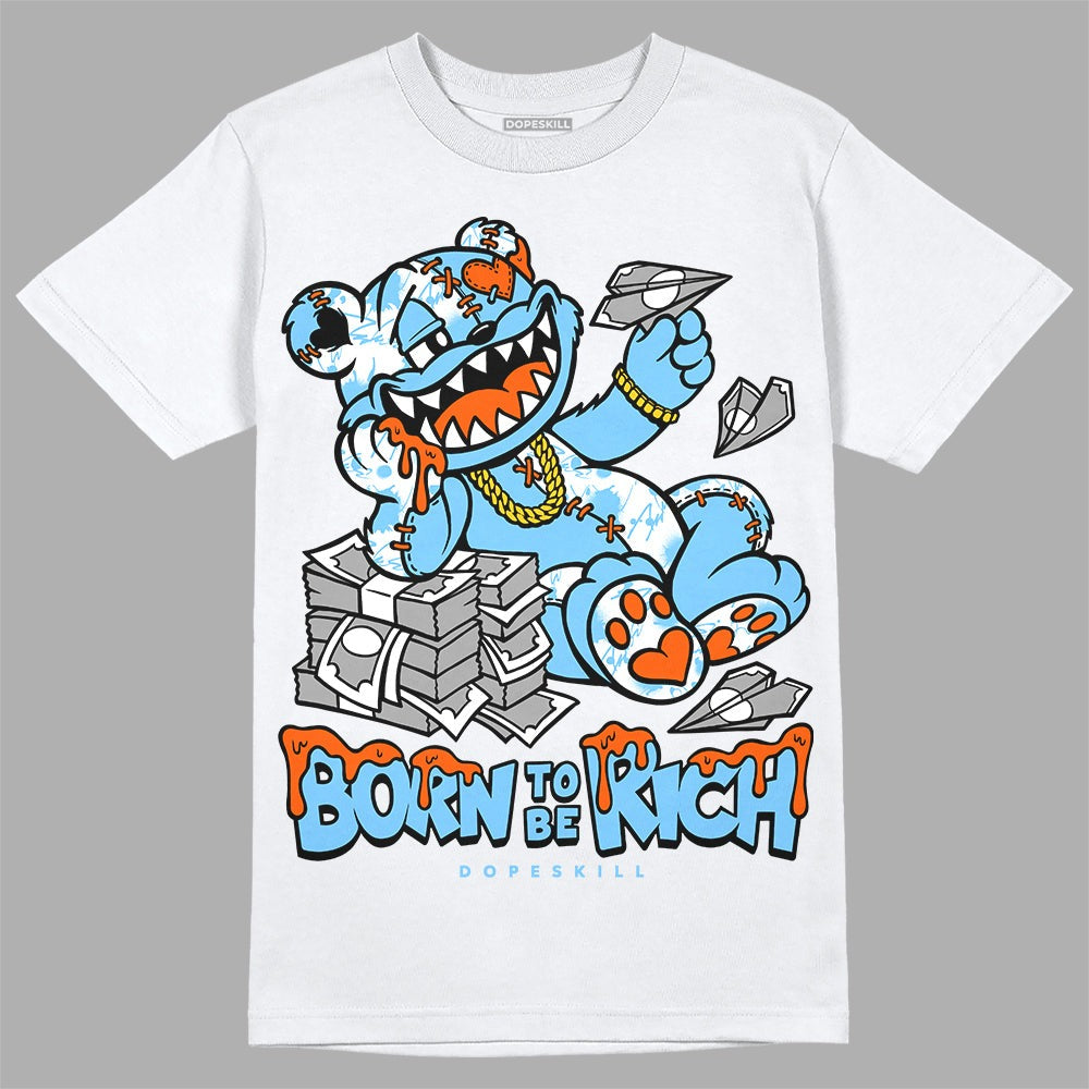 Dunk Futura University Blue DopeSkill T-Shirt Born To Be Rich Graphic