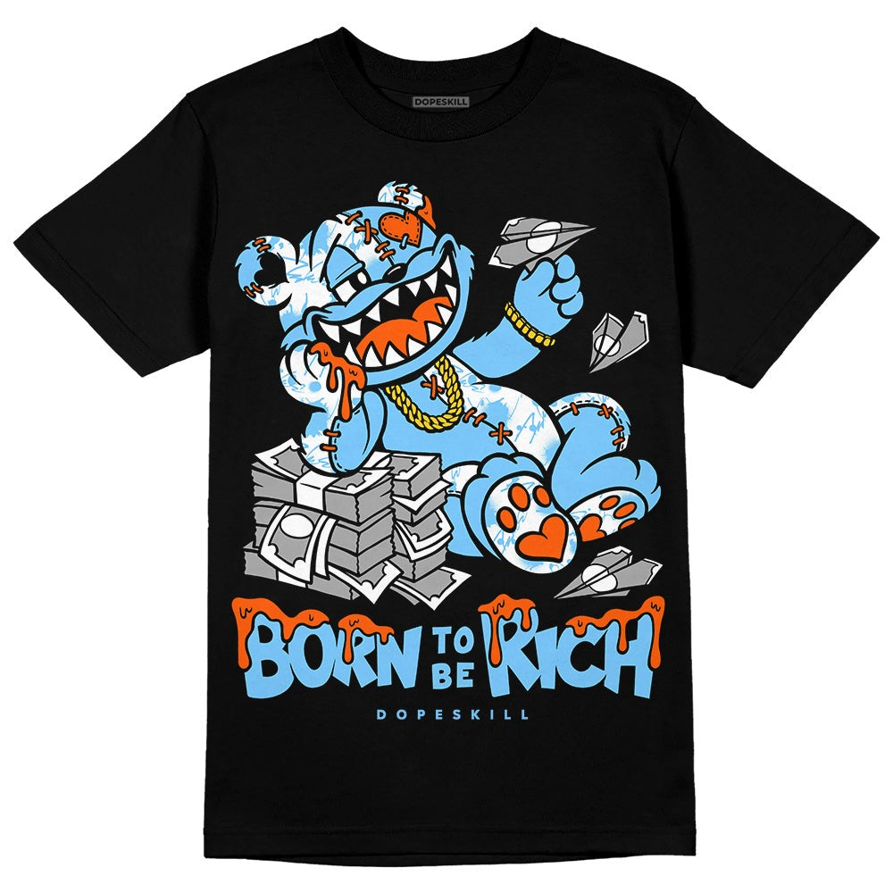 Dunk Futura University Blue DopeSkill T-Shirt Born To Be Rich Graphic