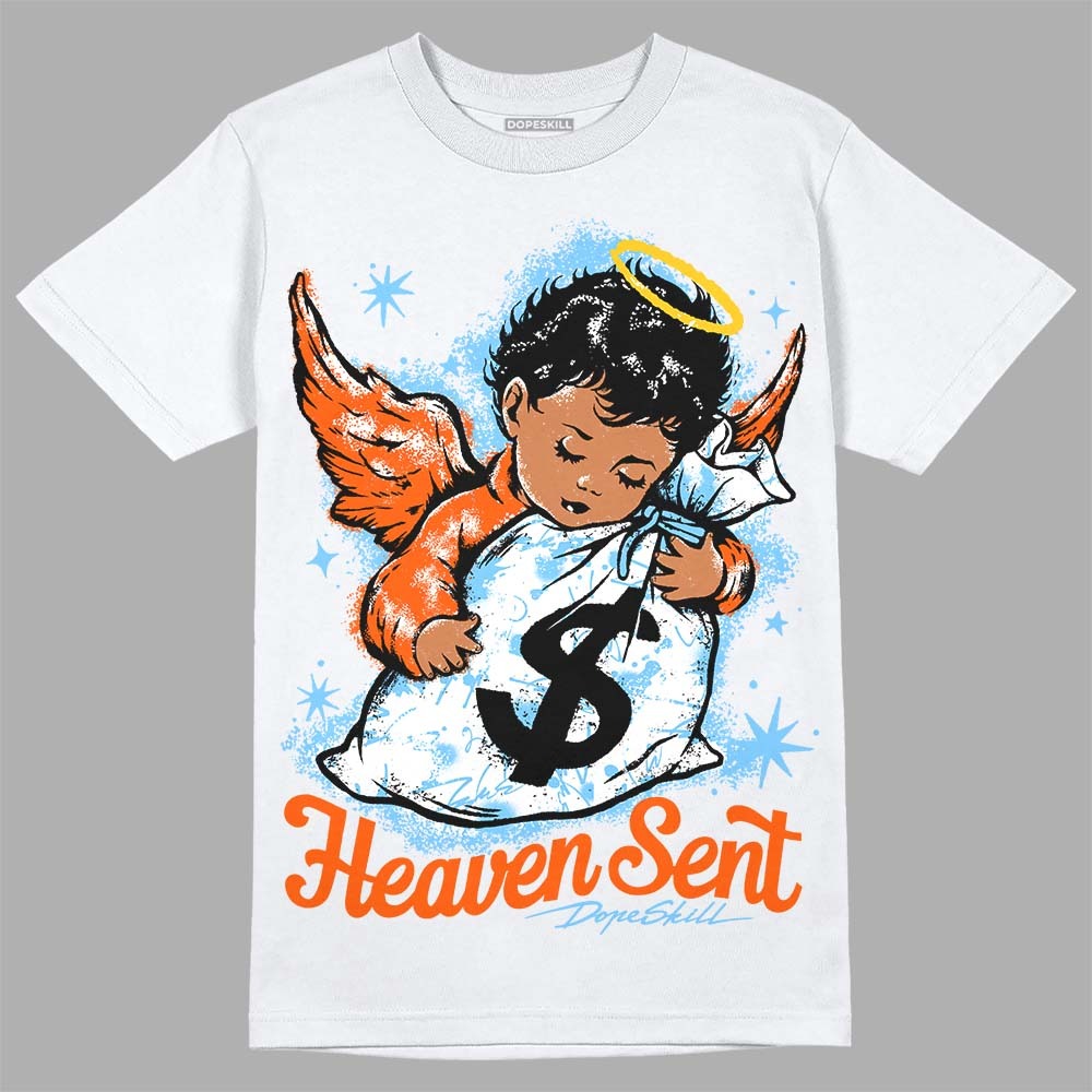 Dunk Futura University Blue DopeSkill T-Shirt Heaven Sent Graphic