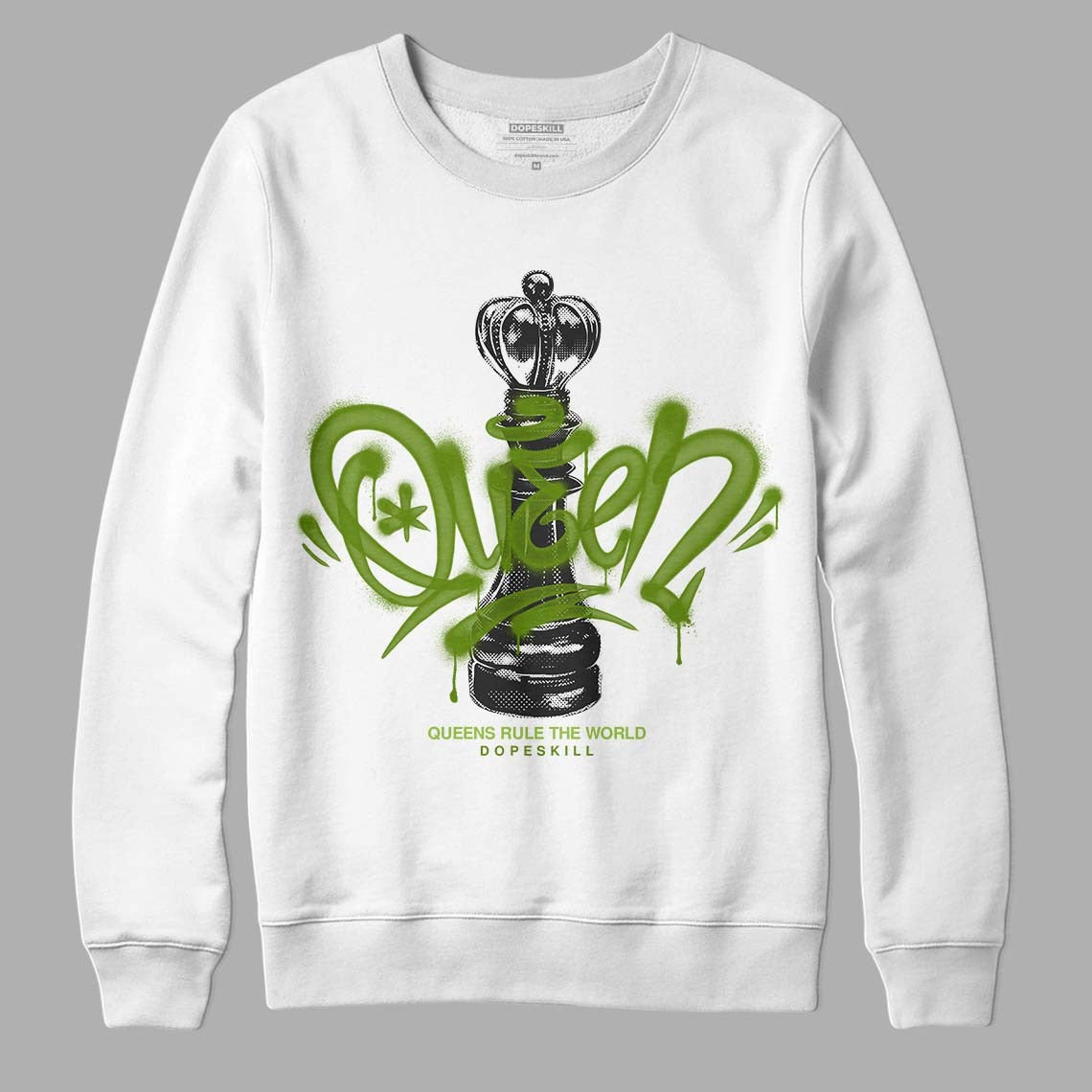 Dunk Low 'Chlorophyll' DopeSkill Sweatshirt Queen Chess Graphic