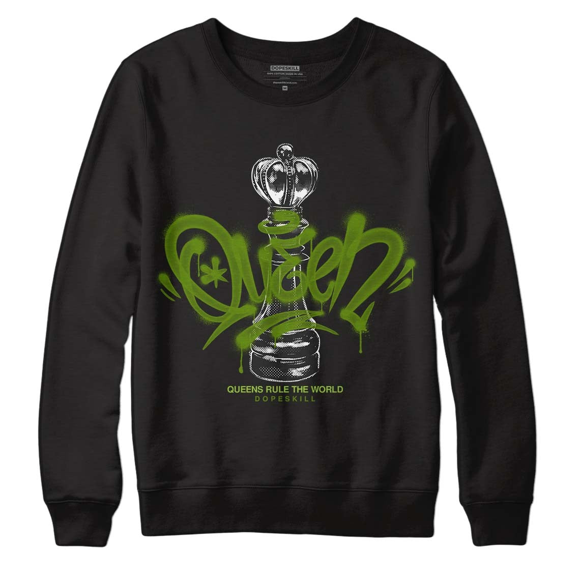 Dunk Low 'Chlorophyll' DopeSkill Sweatshirt Queen Chess Graphic
