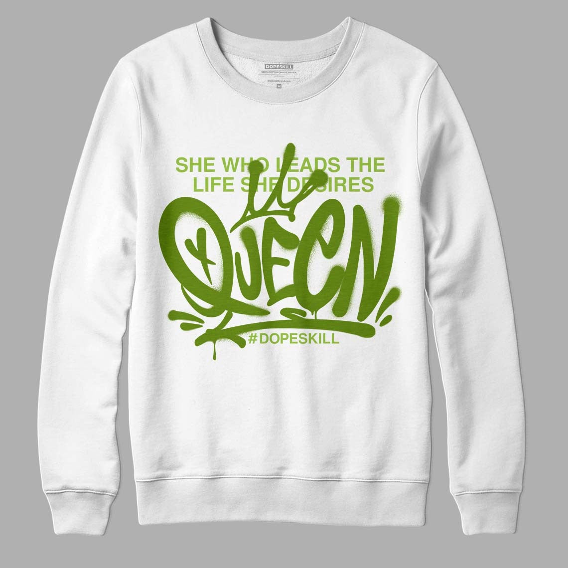 Dunk Low 'Chlorophyll' DopeSkill Sweatshirt Queen Graphic