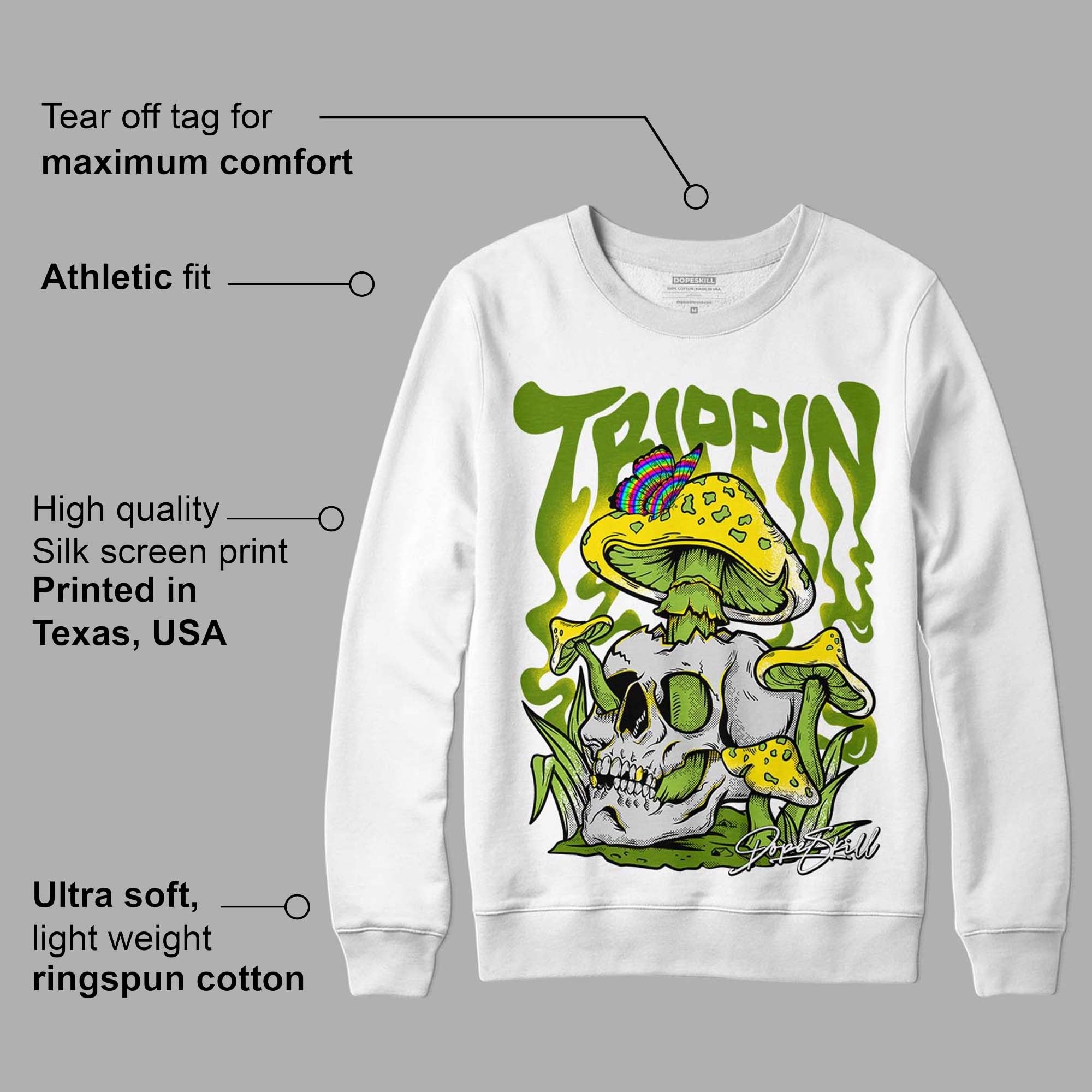 Dunk Low 'Chlorophyll' DopeSkill Sweatshirt Trippin Graphic