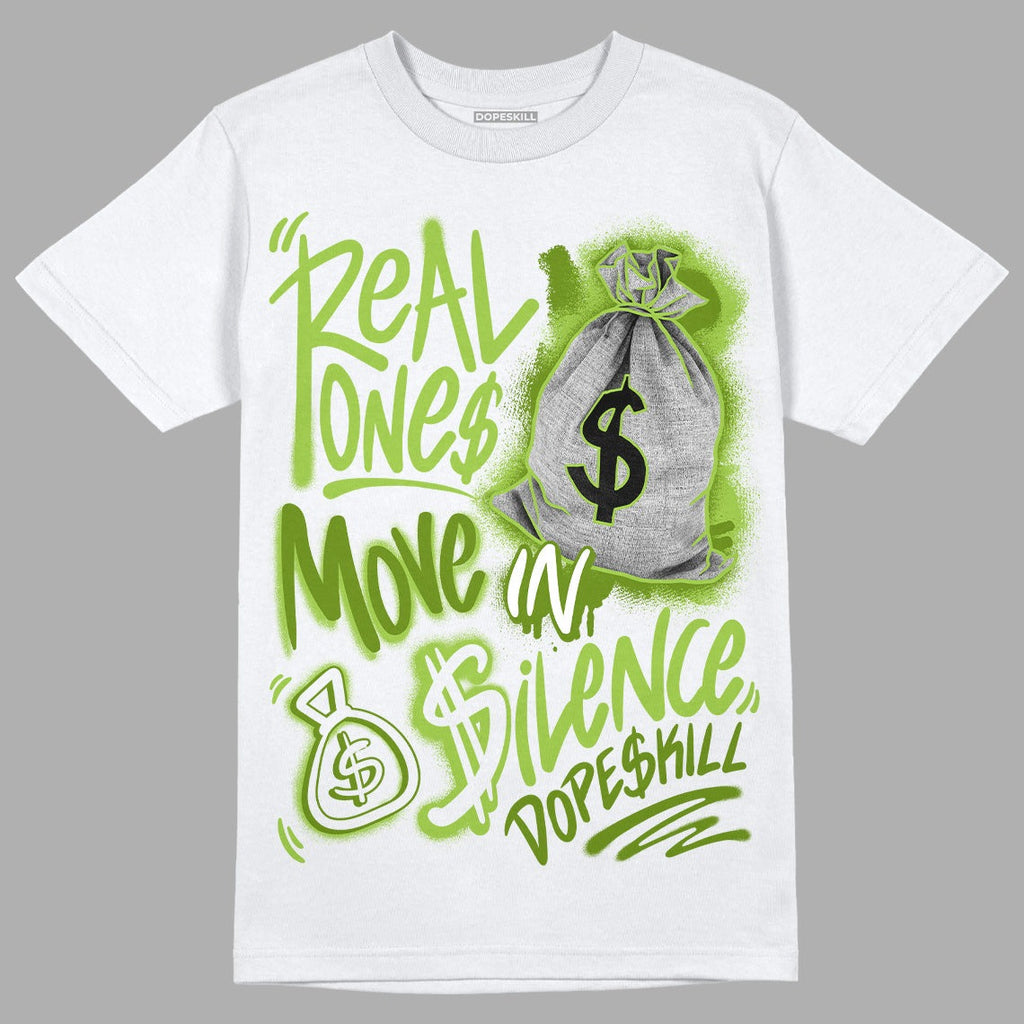 Dunk Low 'Chlorophyll' DopeSkill T-Shirt Real Ones Move In Silence Graphic