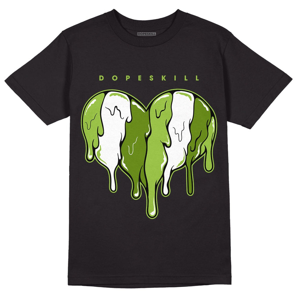 Dunk Low 'Chlorophyll' DopeSkill T-Shirt Slime Drip Heart Graphic
