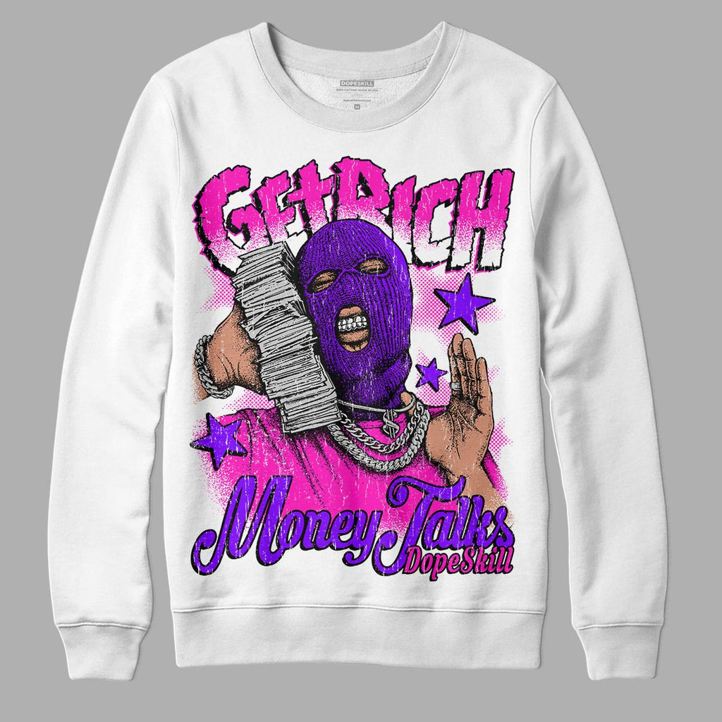 Dunk Low Active Fuchsia DopeSkill Sweatshirt Get Rich Graphic